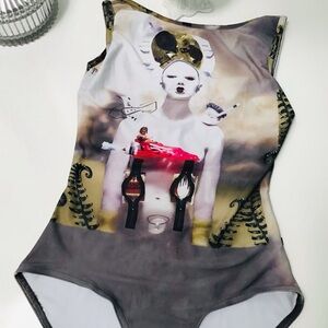 Lea Marie Dancewear Bodysuit Leotard M EUC!